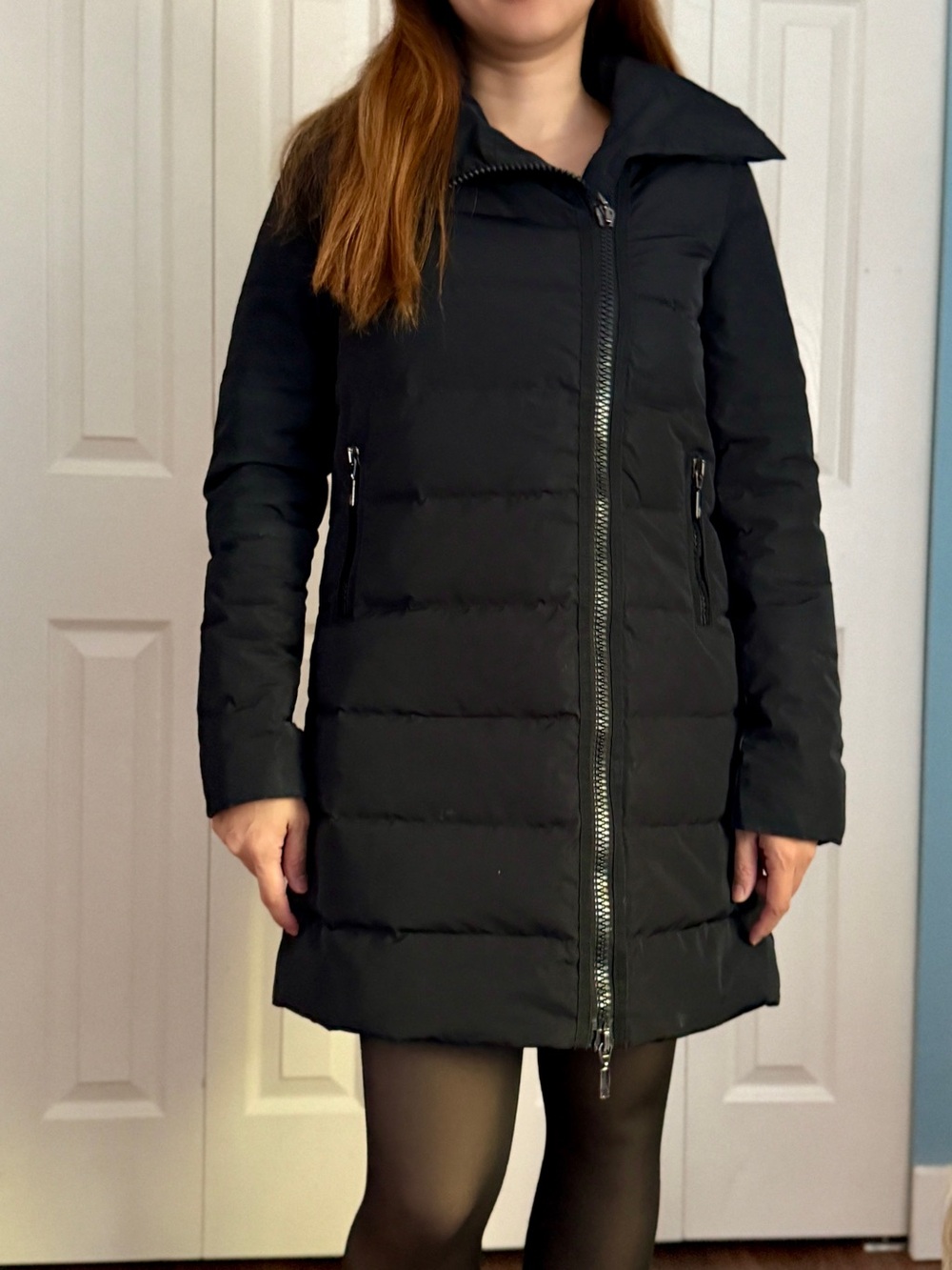 Moncler Black Long Down Puffer Jacket